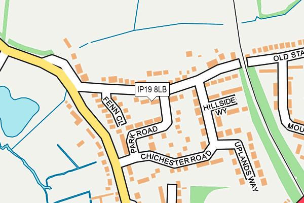 IP19 8LB map - OS OpenMap – Local (Ordnance Survey)