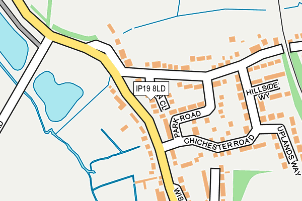 IP19 8LD map - OS OpenMap – Local (Ordnance Survey)