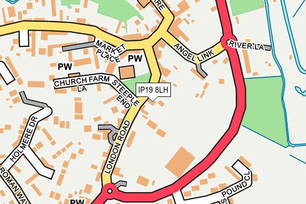 IP19 8LH map - OS OpenMap – Local (Ordnance Survey)