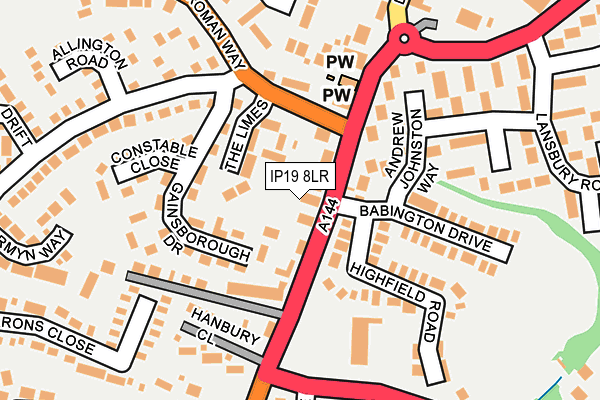 IP19 8LR map - OS OpenMap – Local (Ordnance Survey)