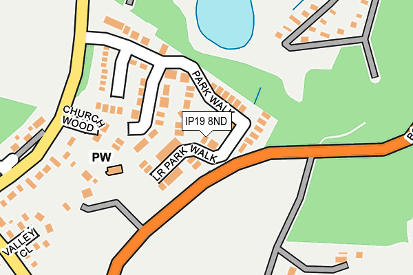 IP19 8ND map - OS OpenMap – Local (Ordnance Survey)
