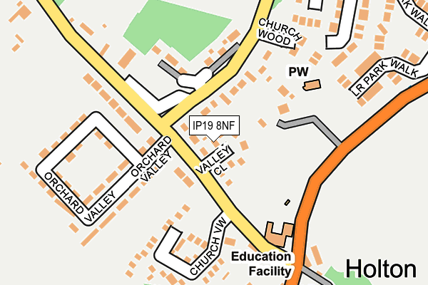 IP19 8NF map - OS OpenMap – Local (Ordnance Survey)