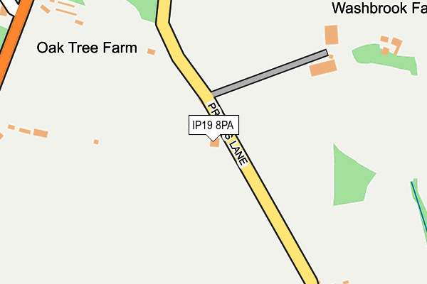 IP19 8PA map - OS OpenMap – Local (Ordnance Survey)