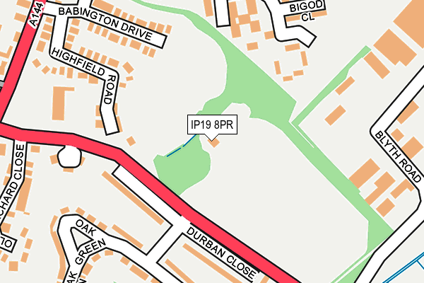 IP19 8PR map - OS OpenMap – Local (Ordnance Survey)