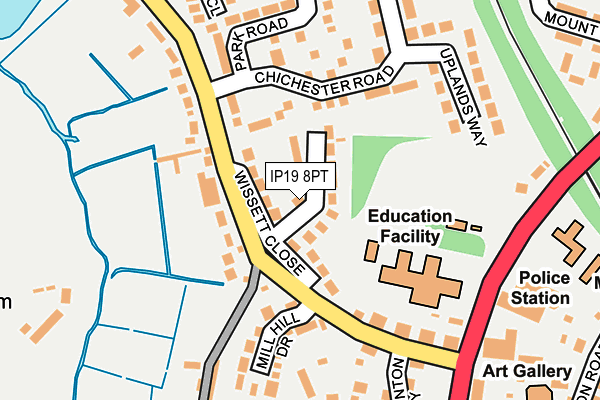 IP19 8PT map - OS OpenMap – Local (Ordnance Survey)