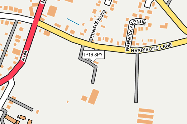 IP19 8PY map - OS OpenMap – Local (Ordnance Survey)