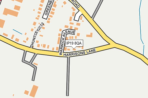 IP19 8QA map - OS OpenMap – Local (Ordnance Survey)