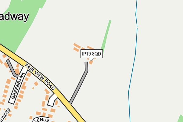 IP19 8QD map - OS OpenMap – Local (Ordnance Survey)