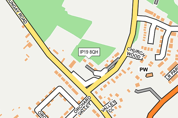 IP19 8QH map - OS OpenMap – Local (Ordnance Survey)