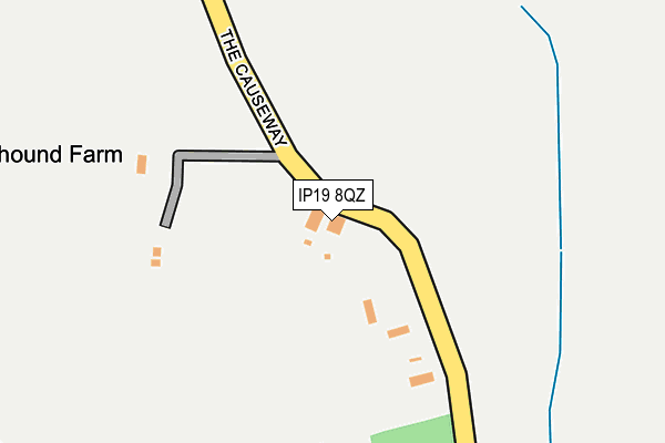 IP19 8QZ map - OS OpenMap – Local (Ordnance Survey)