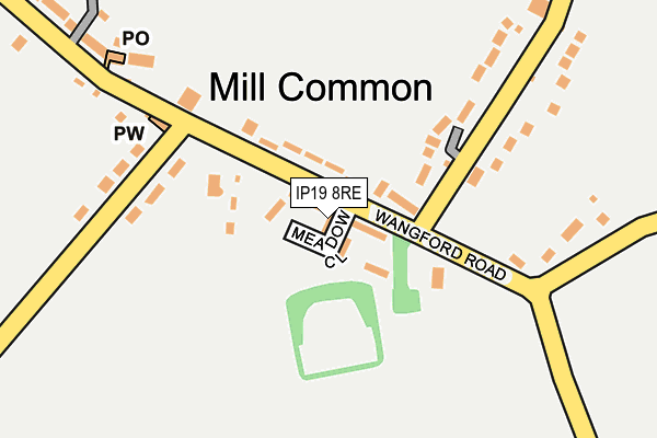 IP19 8RE map - OS OpenMap – Local (Ordnance Survey)