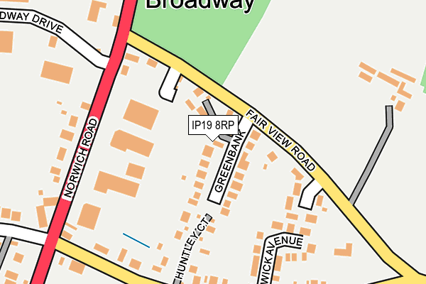 IP19 8RP map - OS OpenMap – Local (Ordnance Survey)
