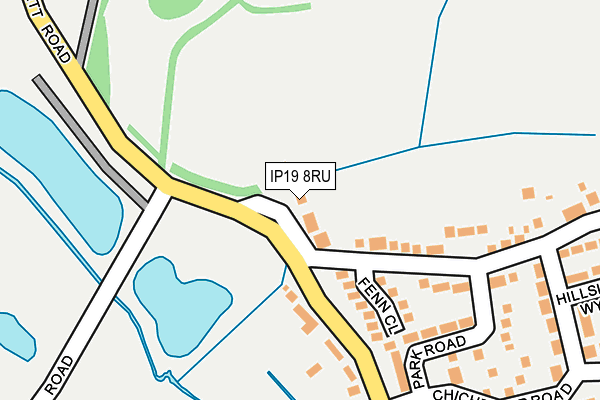 IP19 8RU map - OS OpenMap – Local (Ordnance Survey)