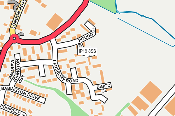 IP19 8SS map - OS OpenMap – Local (Ordnance Survey)