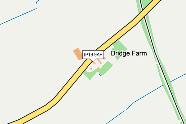 IP19 9AF map - OS OpenMap – Local (Ordnance Survey)