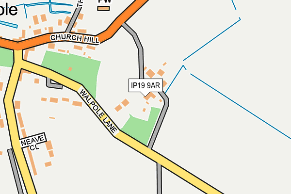 IP19 9AR map - OS OpenMap – Local (Ordnance Survey)