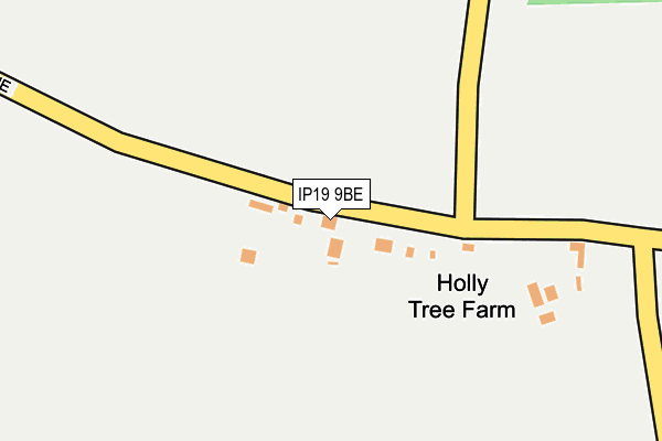IP19 9BE map - OS OpenMap – Local (Ordnance Survey)