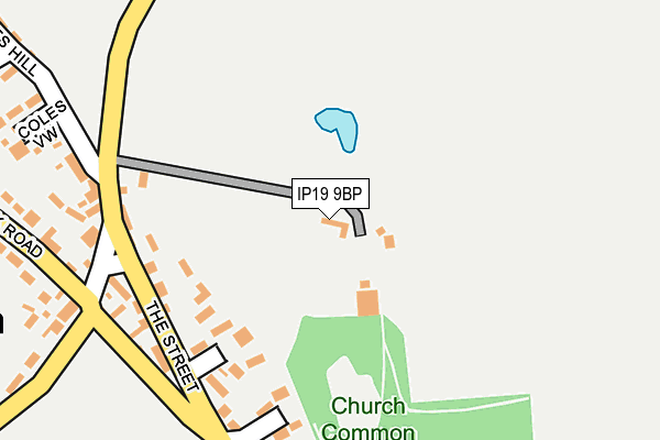 IP19 9BP map - OS OpenMap – Local (Ordnance Survey)