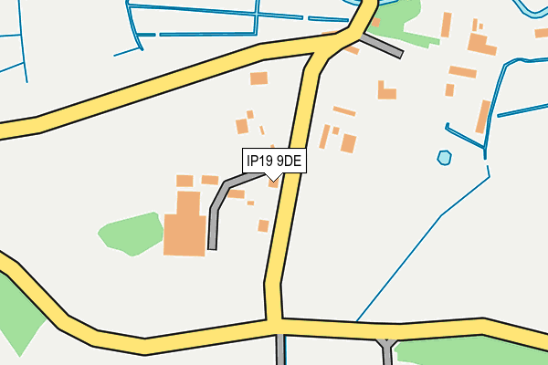 IP19 9DE map - OS OpenMap – Local (Ordnance Survey)