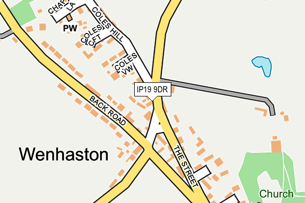 IP19 9DR map - OS OpenMap – Local (Ordnance Survey)