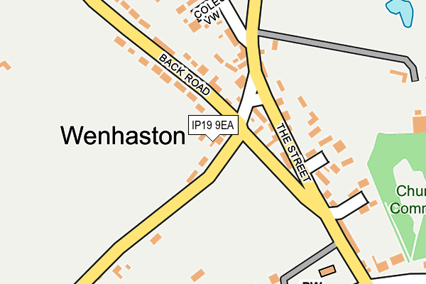 IP19 9EA map - OS OpenMap – Local (Ordnance Survey)