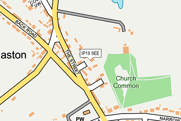 IP19 9EE map - OS OpenMap – Local (Ordnance Survey)