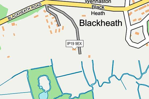 IP19 9EX map - OS OpenMap – Local (Ordnance Survey)