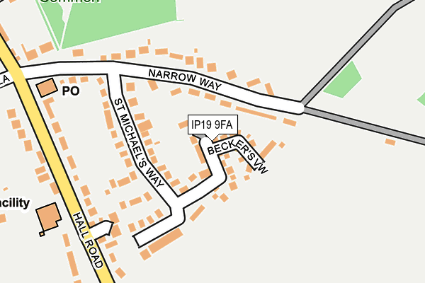 IP19 9FA map - OS OpenMap – Local (Ordnance Survey)