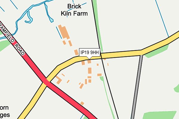 IP19 9HH map - OS OpenMap – Local (Ordnance Survey)