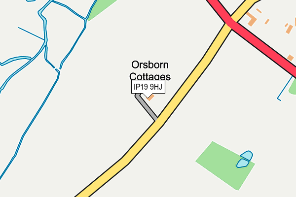 IP19 9HJ map - OS OpenMap – Local (Ordnance Survey)