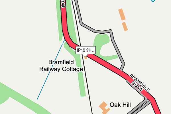 IP19 9HL map - OS OpenMap – Local (Ordnance Survey)