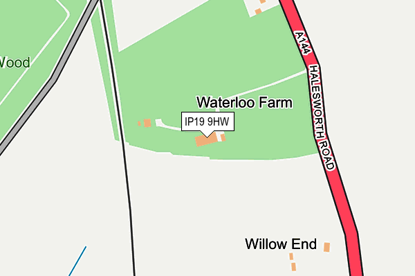 IP19 9HW map - OS OpenMap – Local (Ordnance Survey)