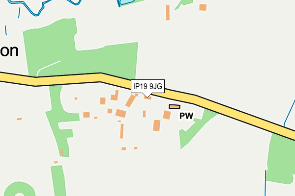 IP19 9JG map - OS OpenMap – Local (Ordnance Survey)