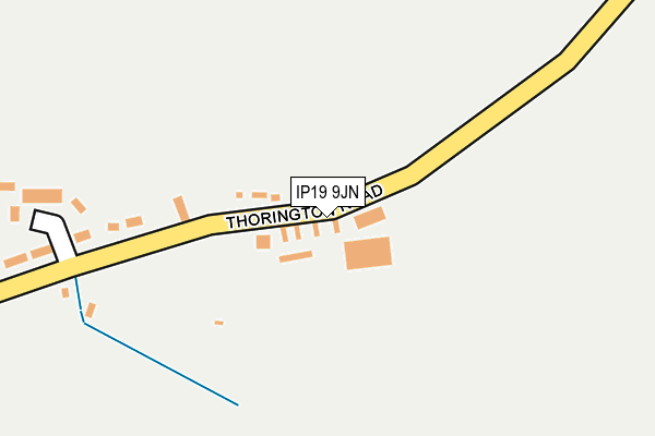 IP19 9JN map - OS OpenMap – Local (Ordnance Survey)