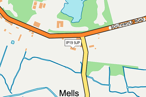 IP19 9JP map - OS OpenMap – Local (Ordnance Survey)