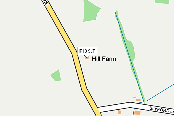 IP19 9JT map - OS OpenMap – Local (Ordnance Survey)