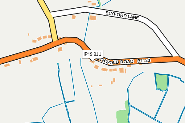 IP19 9JU map - OS OpenMap – Local (Ordnance Survey)