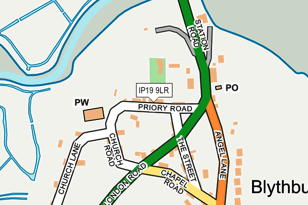 IP19 9LR map - OS OpenMap – Local (Ordnance Survey)