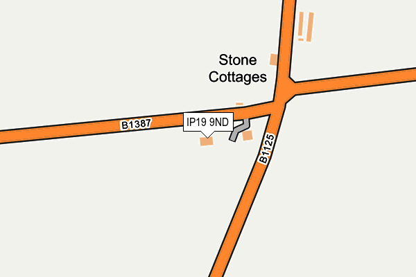 IP19 9ND map - OS OpenMap – Local (Ordnance Survey)