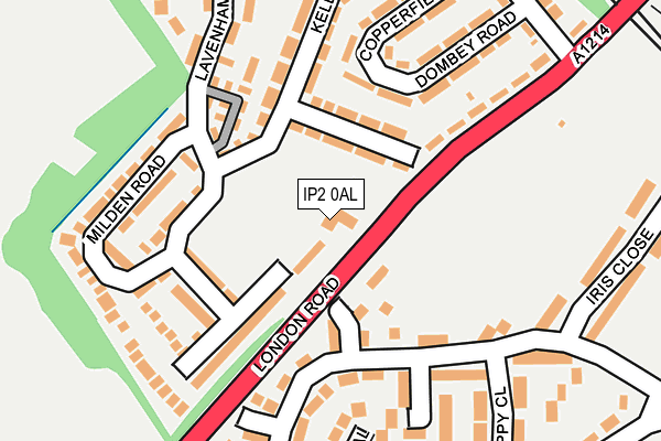 IP2 0AL map - OS OpenMap – Local (Ordnance Survey)