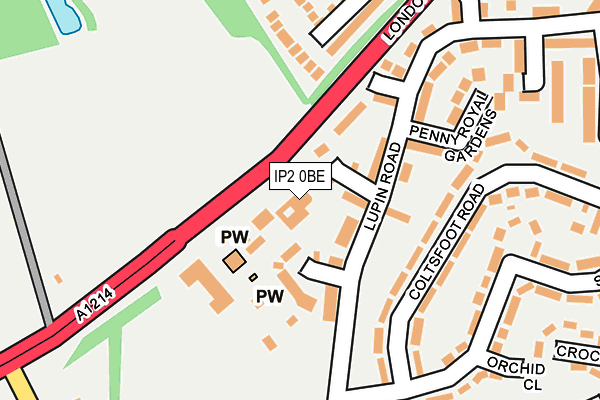 Map of ORWELL HOMES LIMITED at local scale