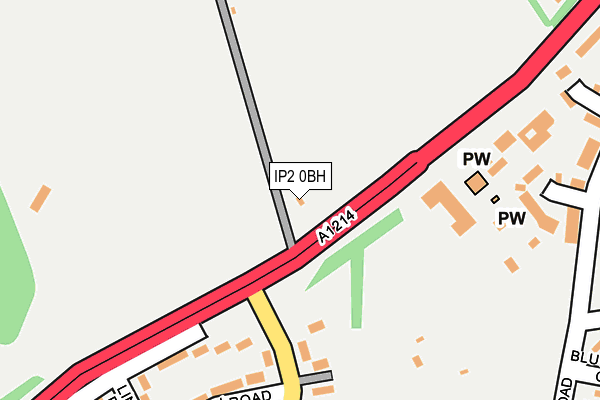 IP2 0BH map - OS OpenMap – Local (Ordnance Survey)