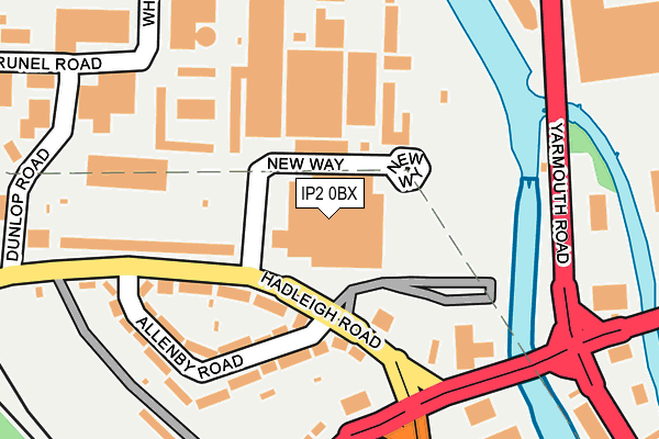 IP2 0BX map - OS OpenMap – Local (Ordnance Survey)