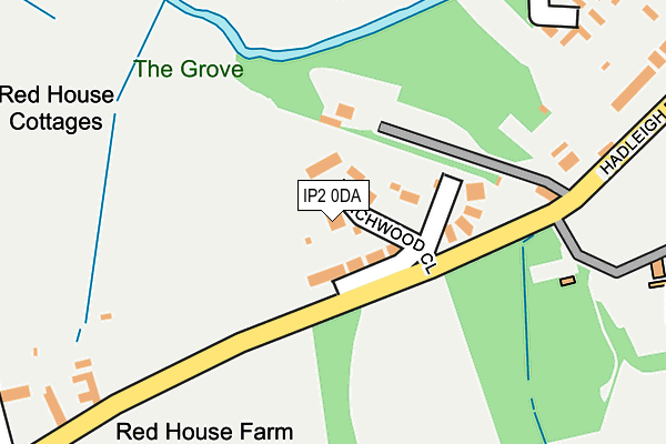 IP2 0DA map - OS OpenMap – Local (Ordnance Survey)