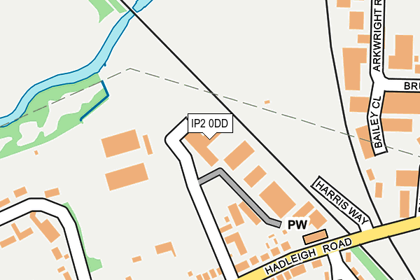 IP2 0DD map - OS OpenMap – Local (Ordnance Survey)