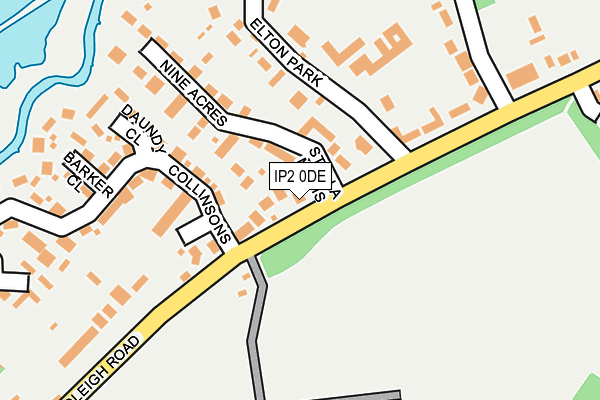 IP2 0DE map - OS OpenMap – Local (Ordnance Survey)