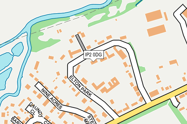 IP2 0DG map - OS OpenMap – Local (Ordnance Survey)