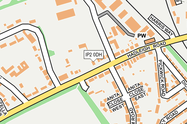 IP2 0DH map - OS OpenMap – Local (Ordnance Survey)