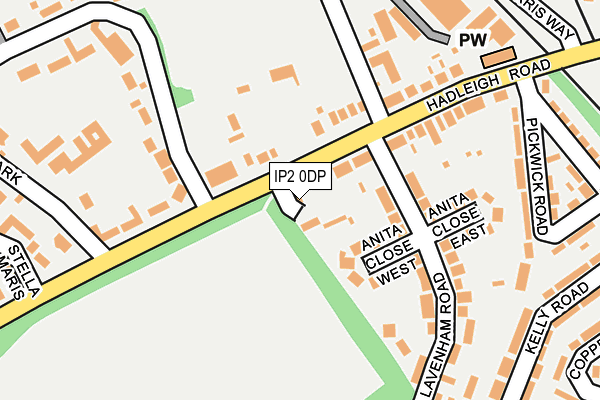 IP2 0DP map - OS OpenMap – Local (Ordnance Survey)