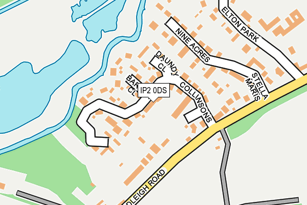 IP2 0DS map - OS OpenMap – Local (Ordnance Survey)